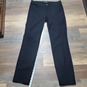 Lafayette 148 black reptile snake print pants